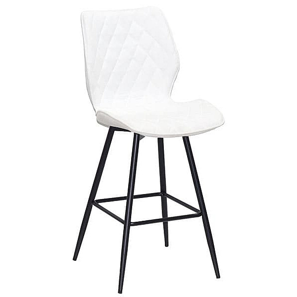 Напівбарний стілець Onder Mebli Toni BAR 65-ML Білий SH-4 Шеніл-0