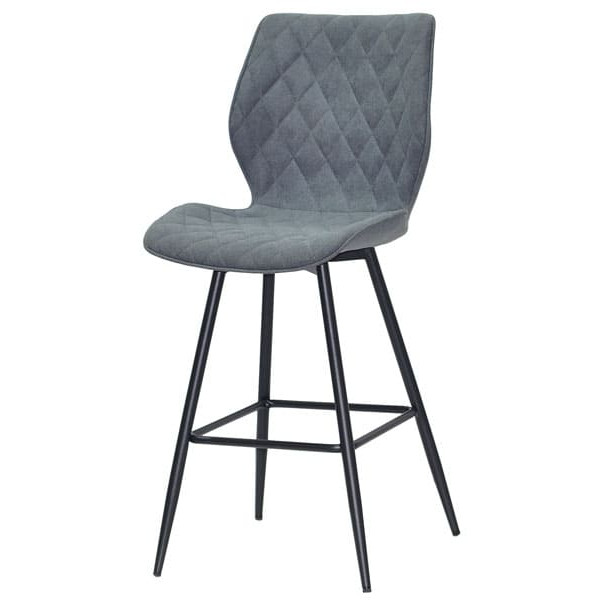 Напівбарний стілець Onder Mebli Toni BAR 65-ML Сірий SH-1 Шеніл-1