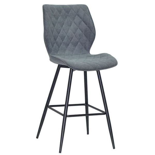 Напівбарний стілець Onder Mebli Toni BAR 65-ML Сірий SH-1 Шеніл-0