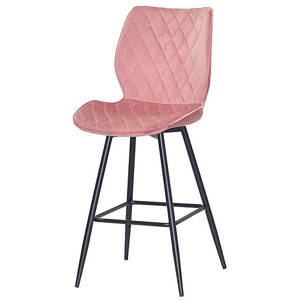 Напівбарний стілець Onder Mebli Toni BAR 65-ML Терракот B-1018 Оксамит-1