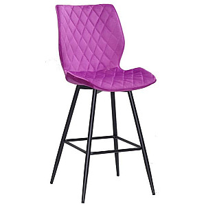 Напівбарний стілець Onder Mebli Toni BAR 65-ML Бузок B-1022 Оксамит