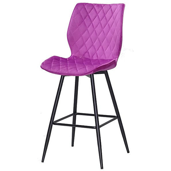 Полубарный стул Onder Mebli Toni BAR 65-ML Сирень B-1022 Бархат-1