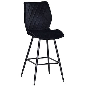 Напівбарний стілець Onder Mebli Toni BAR 65-ML Чорний B-1011 Оксамит