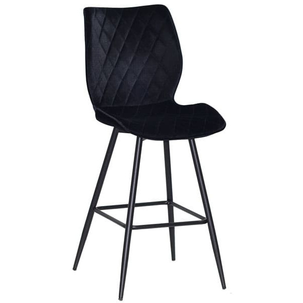Напівбарний стілець Onder Mebli Toni BAR 65-ML Чорний B-1011 Оксамит-0