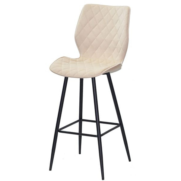 Барний стілець Onder Mebli Toni BAR 75-ML Бежевий B-1005 Оксамит-1