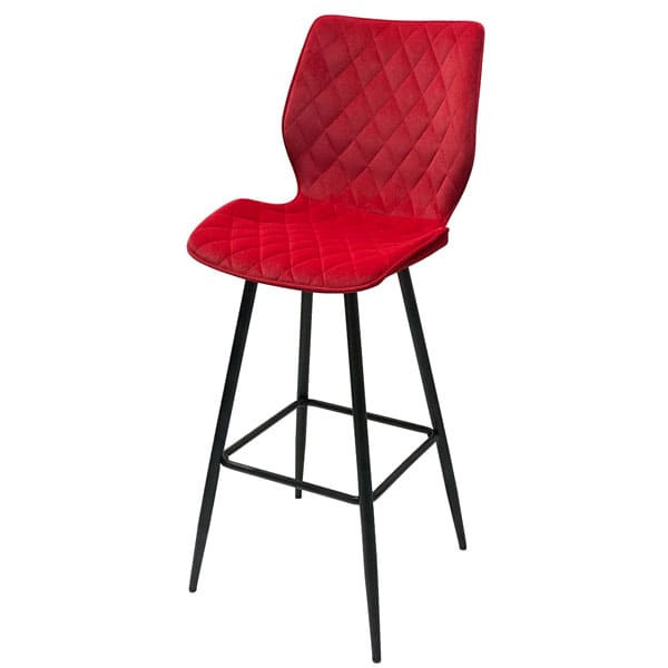 Барний стілець Onder Mebli Toni BAR 75-ML Червоний B-1016 Оксамит-1