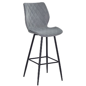 Барний стілець Onder Mebli Toni BAR 75-ML Сірий B-1004 Оксамит