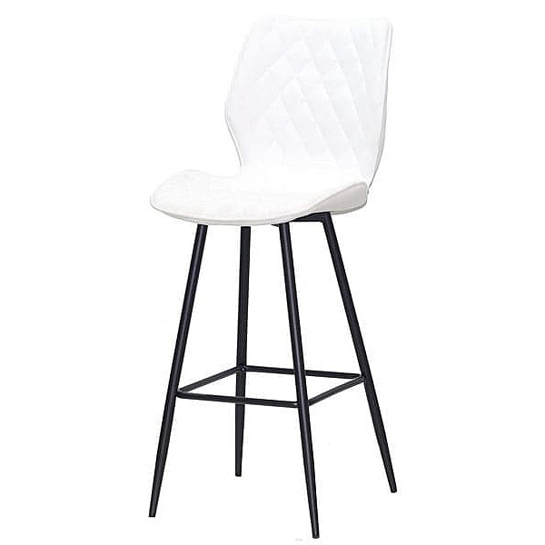 Барний стілець Onder Mebli Toni BAR 75-ML Білий SH-4 Шеніл-1