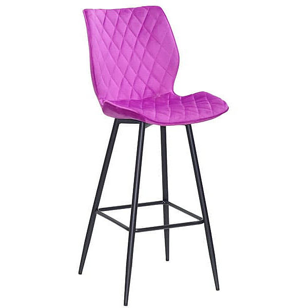 Барний стілець Onder Mebli Toni BAR 75-ML Бузок B-1022 Оксамит-0