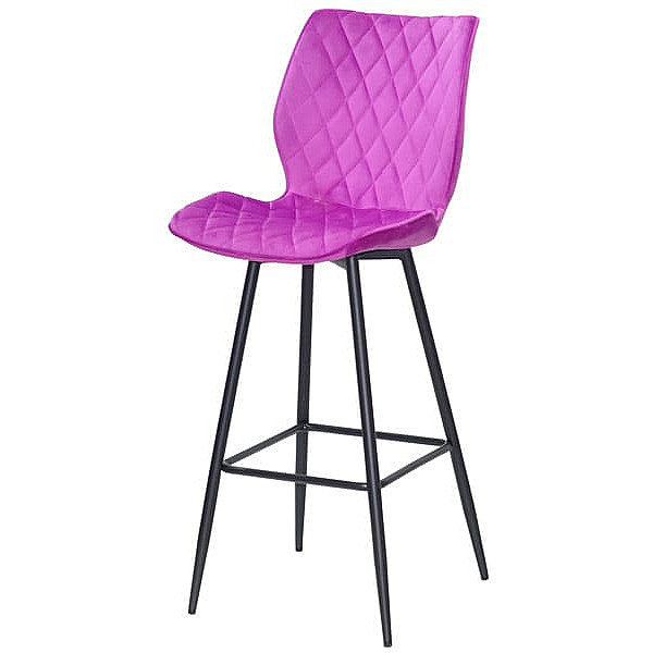 Барний стілець Onder Mebli Toni BAR 75-ML Бузок B-1022 Оксамит-1