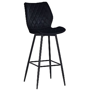 Барний стілець Onder Mebli Toni BAR 75-ML Чорний B-1011 Оксамит
