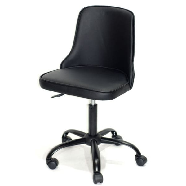 Стул Onder Mebli Adam BK-Office Черный Экокожа-1