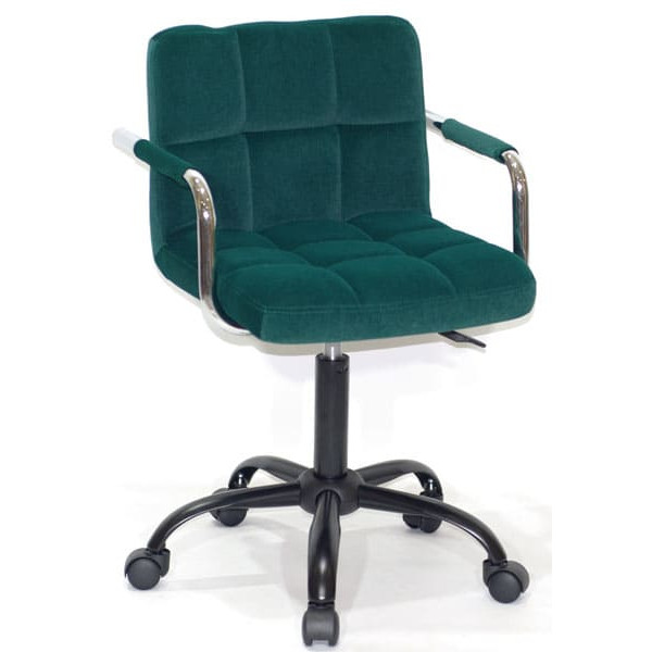 Стілець Onder Mebli Arno-Arm BK-Office Зелений B-1003 Оксамит-0
