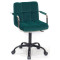 Стілець Onder Mebli Arno-Arm BK-Office Зелений B-1003 Оксамит-0-thumb