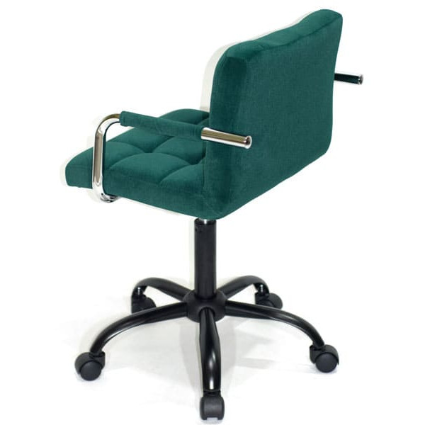 Стілець Onder Mebli Arno-Arm BK-Office Зелений B-1003 Оксамит-2