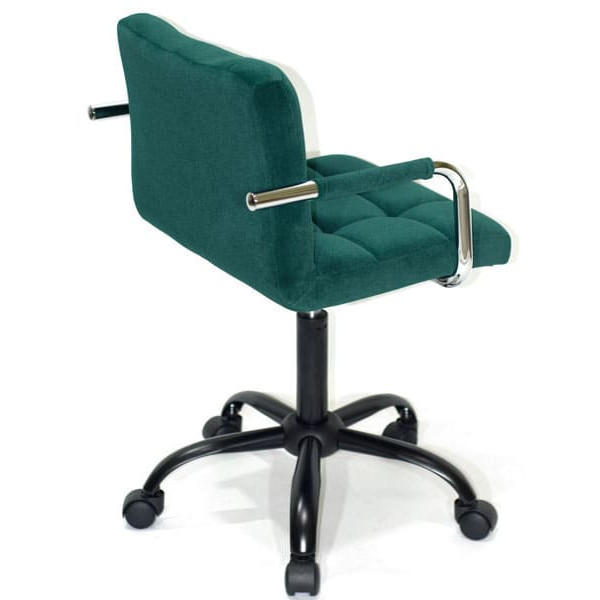 Стілець Onder Mebli Arno-Arm BK-Office Зелений B-1003 Оксамит-3