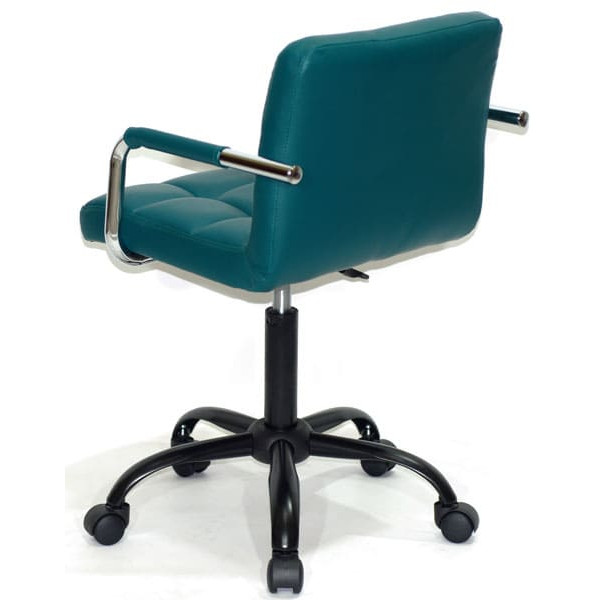 Стул Onder Mebli Arno-Arm BK-Office Зеленый 1002 Экокожа-2