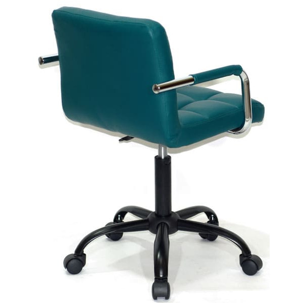 Стул Onder Mebli Arno-Arm BK-Office Зеленый 1002 Экокожа-3