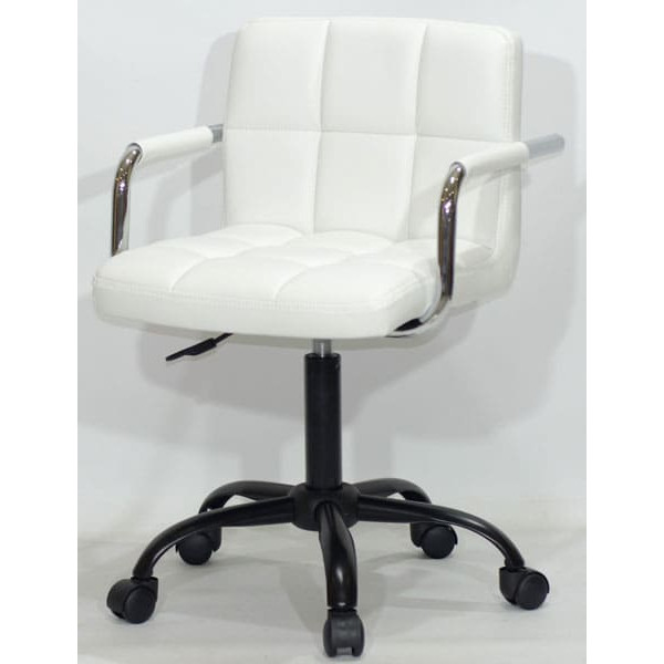 Стілець Onder Mebli Arno-Arm BK-Office Білий Екошкіра-1