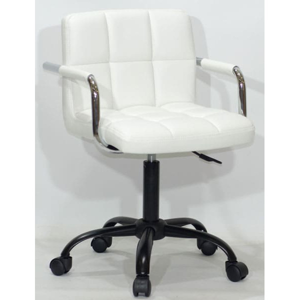 Стілець Onder Mebli Arno-Arm BK-Office Білий Екошкіра-0