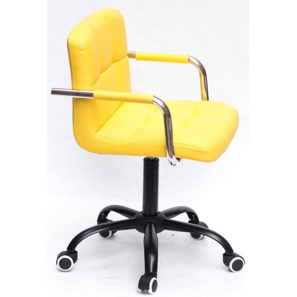 Стілець Onder Mebli Arno-Arm BK-Office Жовтий 1006 Екошкіра-3