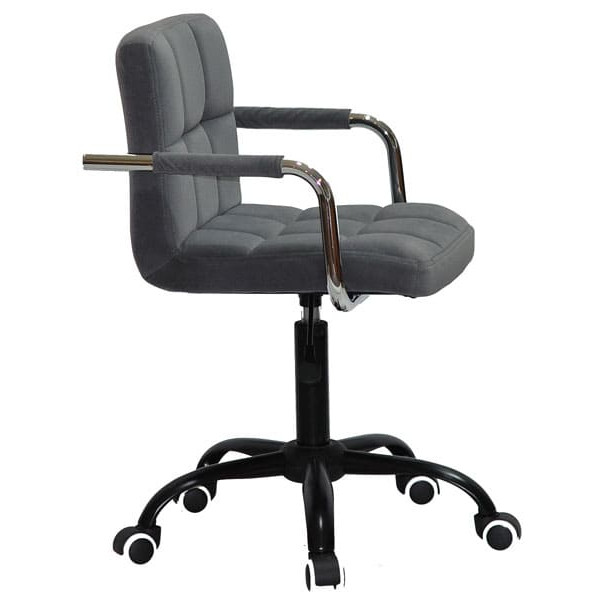 Стул Onder Mebli Arno-Arm BK-Office Серый B-1004 Бархат-2