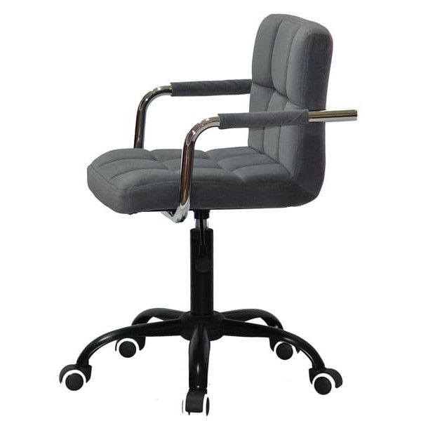 Стул Onder Mebli Arno-Arm BK-Office Серый B-1004 Бархат-3