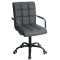 Стул Onder Mebli Augusto-Arm BK-Office Серый 1001 Экокожа-0-thumb