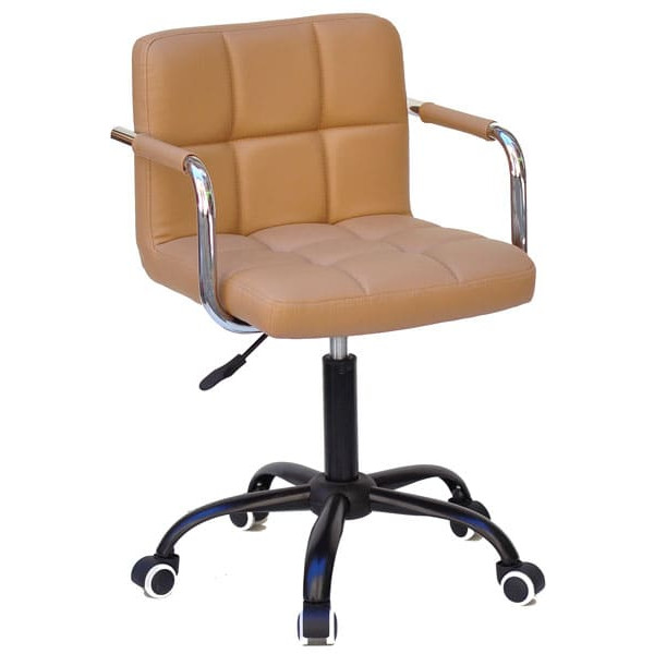 Стул Onder Mebli Arno-Arm BK-Office Бежевый 1009 Экокожа-0