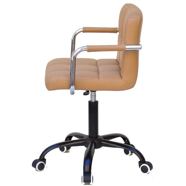 Стул Onder Mebli Arno-Arm BK-Office Бежевый 1009 Экокожа-2