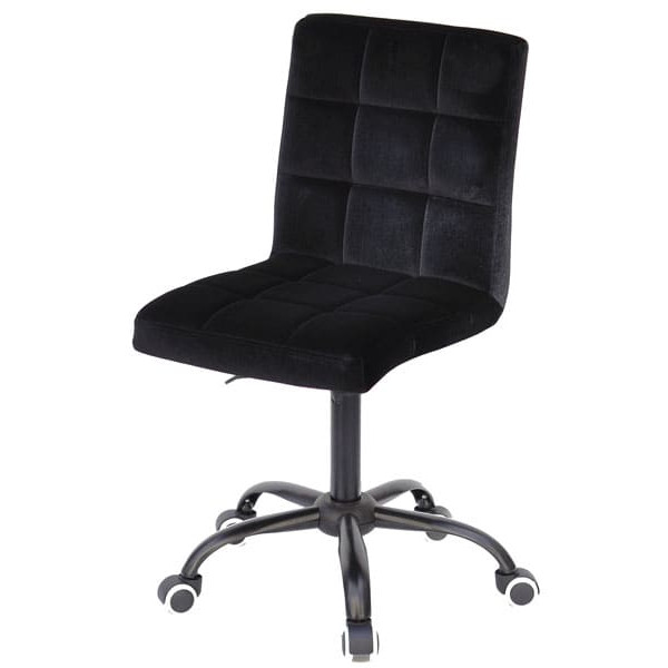 Стілець Onder Mebli Augusto BK-Office Чорний B-1011 Оксамит-1