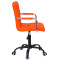 Стілець Onder Mebli Augusto-Arm BK-Office Оранж 1012 Екошкіра-2-thumb