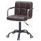 Стул Onder Mebli Arno-Arm BK-Office Темно-коричневый 1015 Экокожа-1-thumb