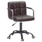 Стул Onder Mebli Arno-Arm BK-Office Темно-коричневый 1015 Экокожа-0-thumb