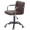 Стул Onder Mebli Arno-Arm BK-Office Темно-коричневый 1015 Экокожа-2-thumb