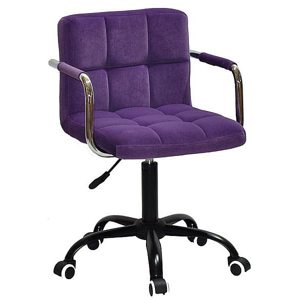 Стілець Onder Mebli Arno-Arm BK-Office Пурпур B-1013 Оксамит-0