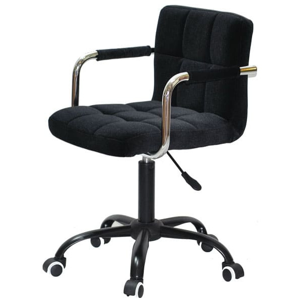 Стул Onder Mebli Arno-Arm BK-Office Черный B-1011 Бархат-3