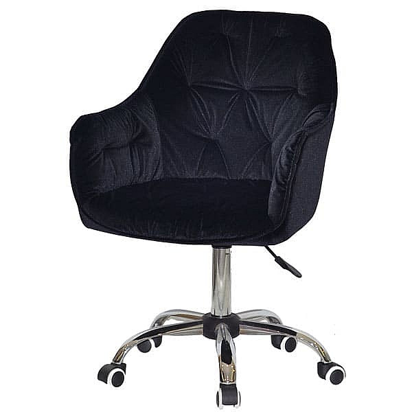 Стілець Onder Mebli Mario CH-OFFICE Чорний B-1011 Оксамит-1