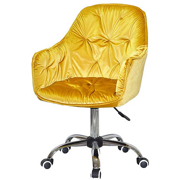 Стілець Onder Mebli Mario CH-OFFICE Жовтий Y-10 Велюр-1