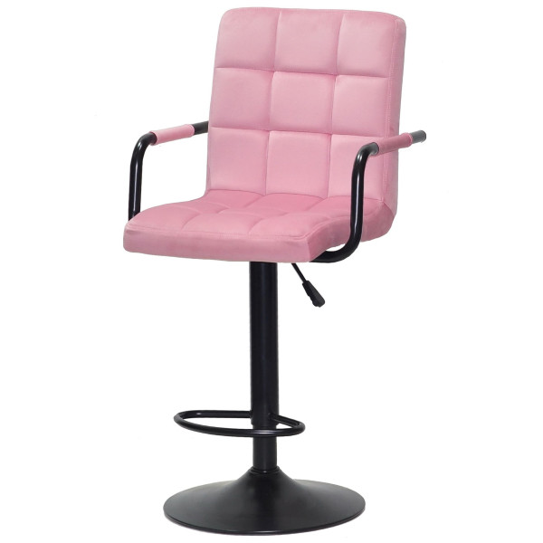 Барний стілець Onder Mebli Augusto-Arm BAR BK-BASE Фрез B-1025 Оксамит-1