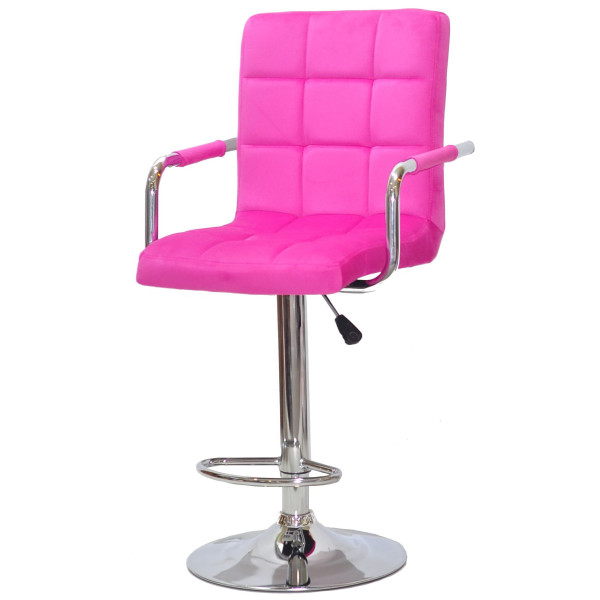 Барний стілець Onder Mebli Augusto-Arm BAR CH-BASE Малина B-1023 Оксамит-1