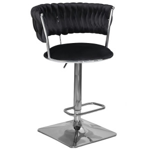 Барный стул Onder Mebli Ava BAR 4-CH-BASE Черный UC-904 Бархат