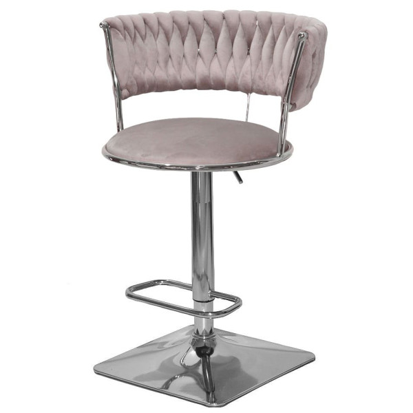 Барний стілець Onder Mebli Ava BAR 4-CH-BASE Кава UC-912 Оксамит-1