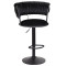 Барний стілець Onder Mebli Ava BAR BK-BASE Чорний UC-904 Оксамит-0-thumb