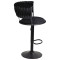 Барний стілець Onder Mebli Ava BAR BK-BASE Чорний UC-904 Оксамит-1-thumb