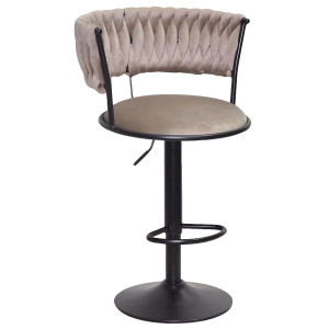 Барный стул Onder Mebli Ava BAR BK-BASE Кофе UC-912 Бархат