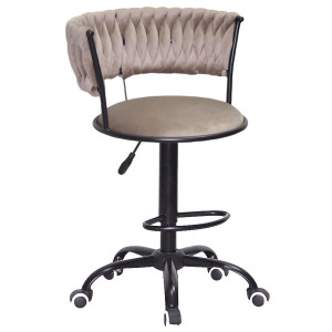 Барный стул Onder Mebli Ava BAR BK-OFFICE Кофе UC-912 Бархат