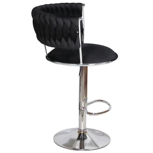 Барний стілець Onder Mebli Ava BAR CH-BASE Чорний UC-904 Оксамит-2