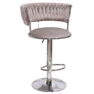Барний стілець Onder Mebli Ava BAR CH-BASE Кава UC-912 Оксамит