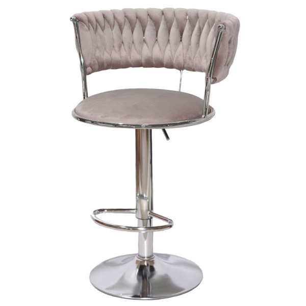 Барний стілець Onder Mebli Ava BAR CH-BASE Кава UC-912 Оксамит-1